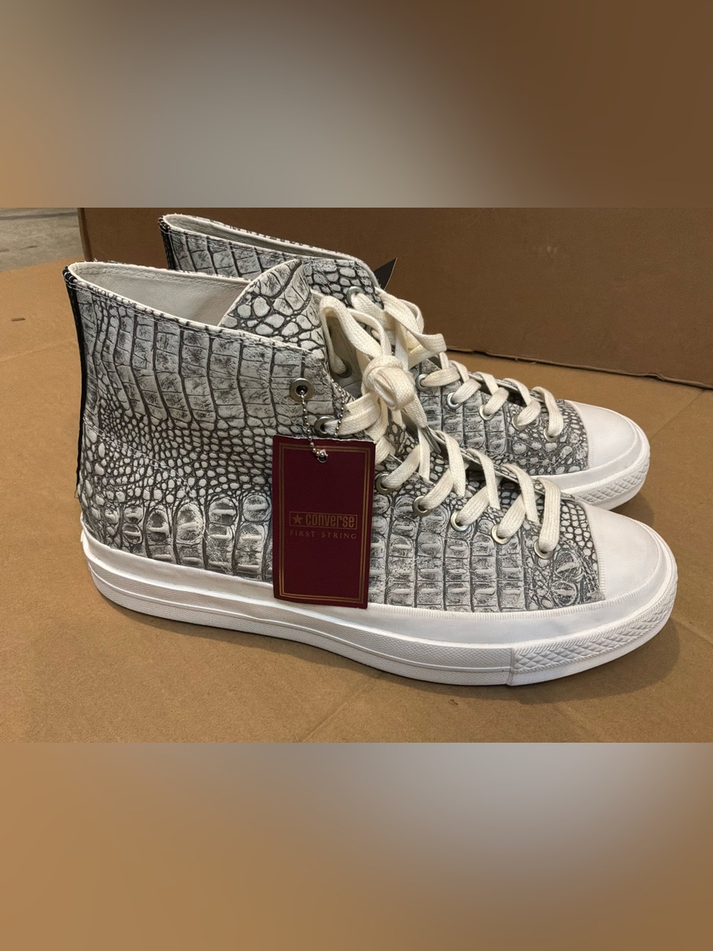 Converse Chuck Taylor All Star First String High Top White Snow White Mens Sz 14